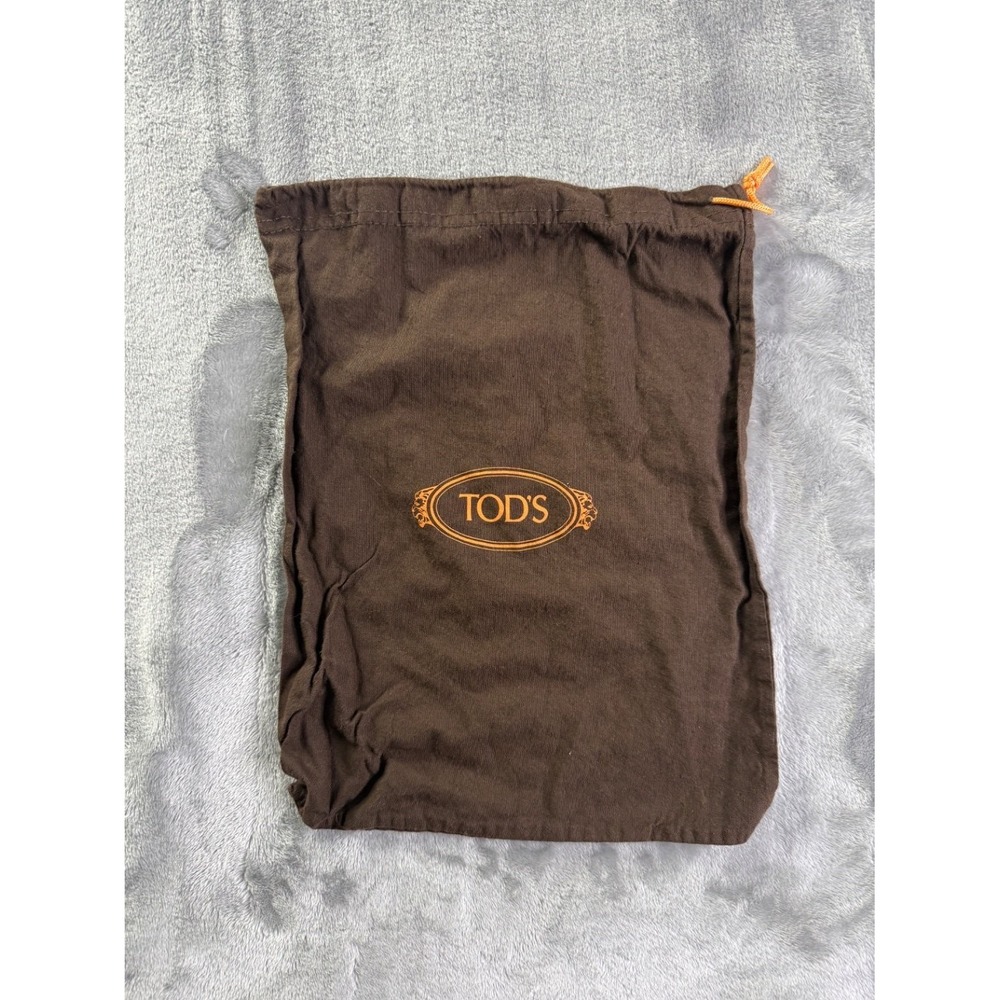 Tod's Brown Cotton Drawstring Dust Bag for Handbags Shoes 14x11